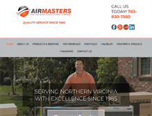 Tablet Screenshot of airmasters-heating.com